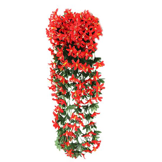 2шт искусственный маленький цветок лилии из ротанга свадебный дом настенное украшение