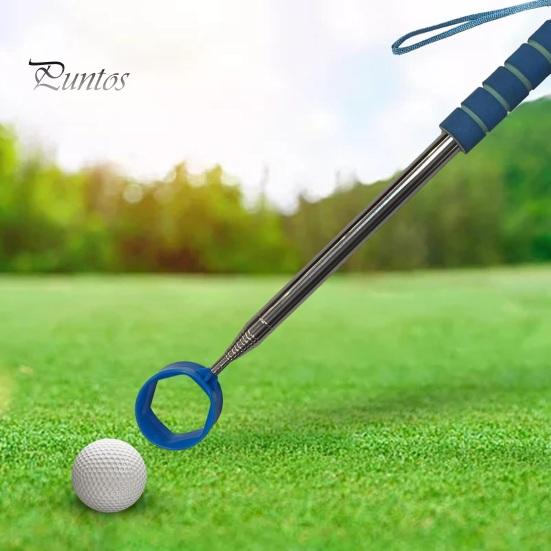 Golf Ball Retriever Telescopic Ball Retriever Tool Stainless Steel Golf Ball Grabber Pick-up Tool Golf Accessories for Men