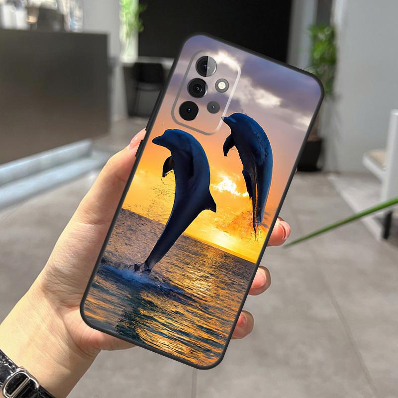 Dolphin Case For Samsung Galaxy A12 A32 A52 A05 A36 A56 A26 A16 A53 A33 A13 A55 A35 A15 A14 A34 A54