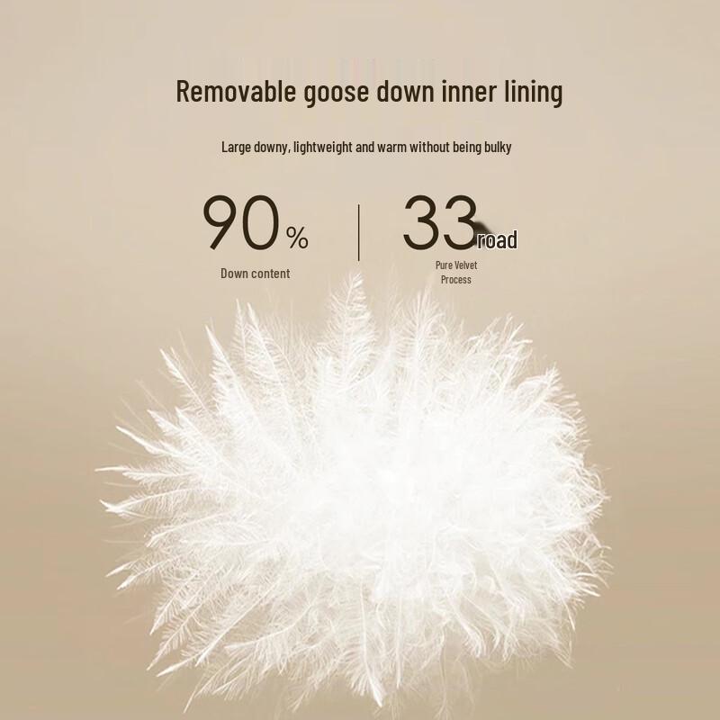 Antonio Men's Wool Overcoat with Detachable Goose Down Liner