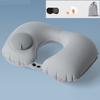Надувная дорожная подушка для шеи для самолета, поезда, автомобиля, моющаяся наволочка U-образная офисная подушка для сна, домашняя подушка для шеи и поясничной поддержки