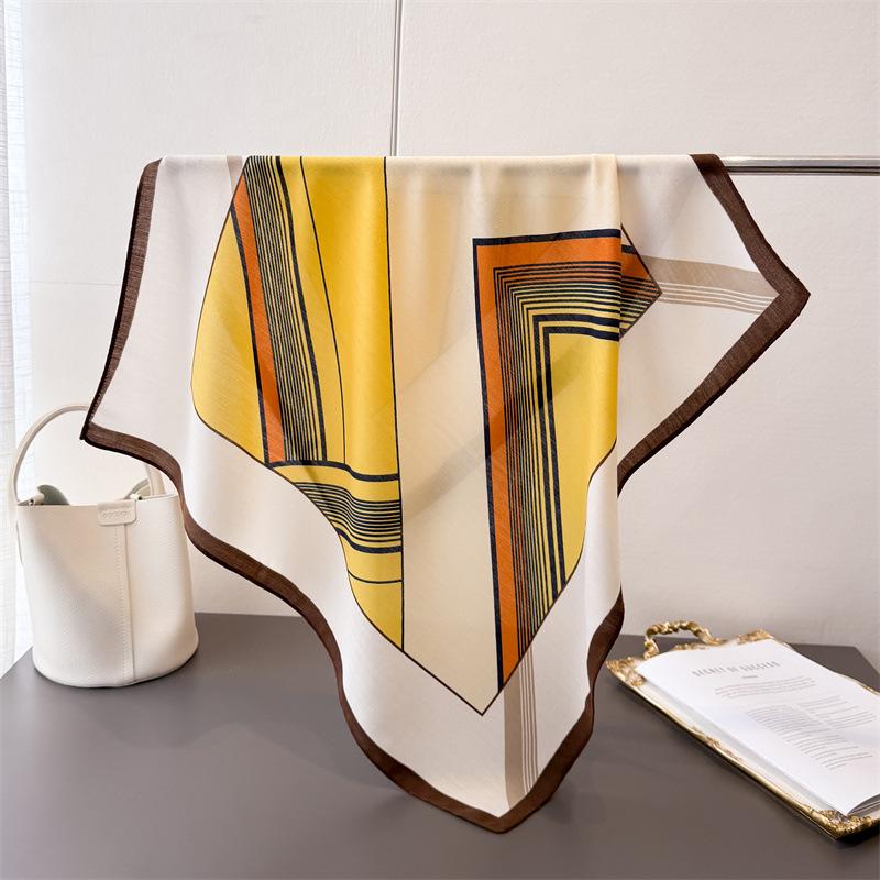 Горошек Стиль Елочка Узор Хлопок И Лен Маленький Квадратный Шарф Шелковый Шарф Имитация Бархата Головной Платок Шаль Шарф для Защиты от Солнца Женский Шарф