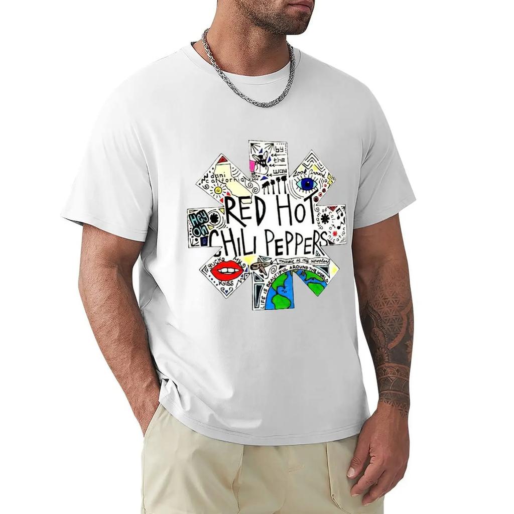 Привлекательная женская футболка Red Hot Chili Peppers-by The Way Vintage, футболка с коротким рукавом Harajuku, 100% хлопок, графика, футболка, топы