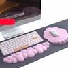 Ergonomic Keyboard Wrist Support Pad PU Leather Cloud Mouse Pad Computer Accessories