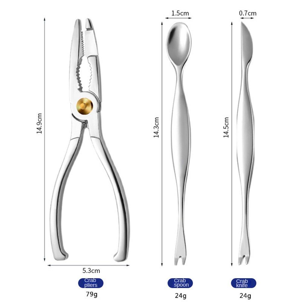 Щипцы для снятия панциря краба, удобные кухонные инструменты для морепродуктов, зажим для чистки панциря краба, игла для снятия панциря краба из нержавеющей стали