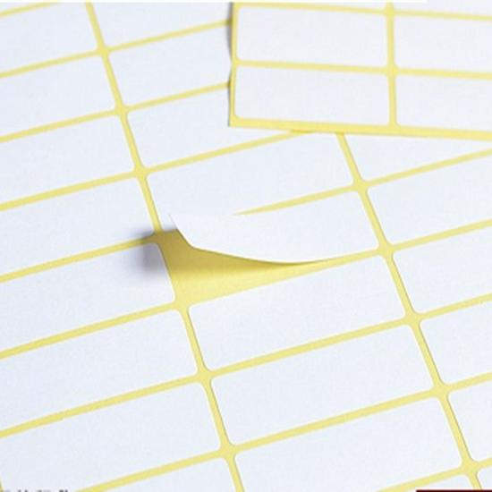 A5 Self-Adhesive Blank Label Stickers for Printing and Handwriting - White Name and Number Stickers