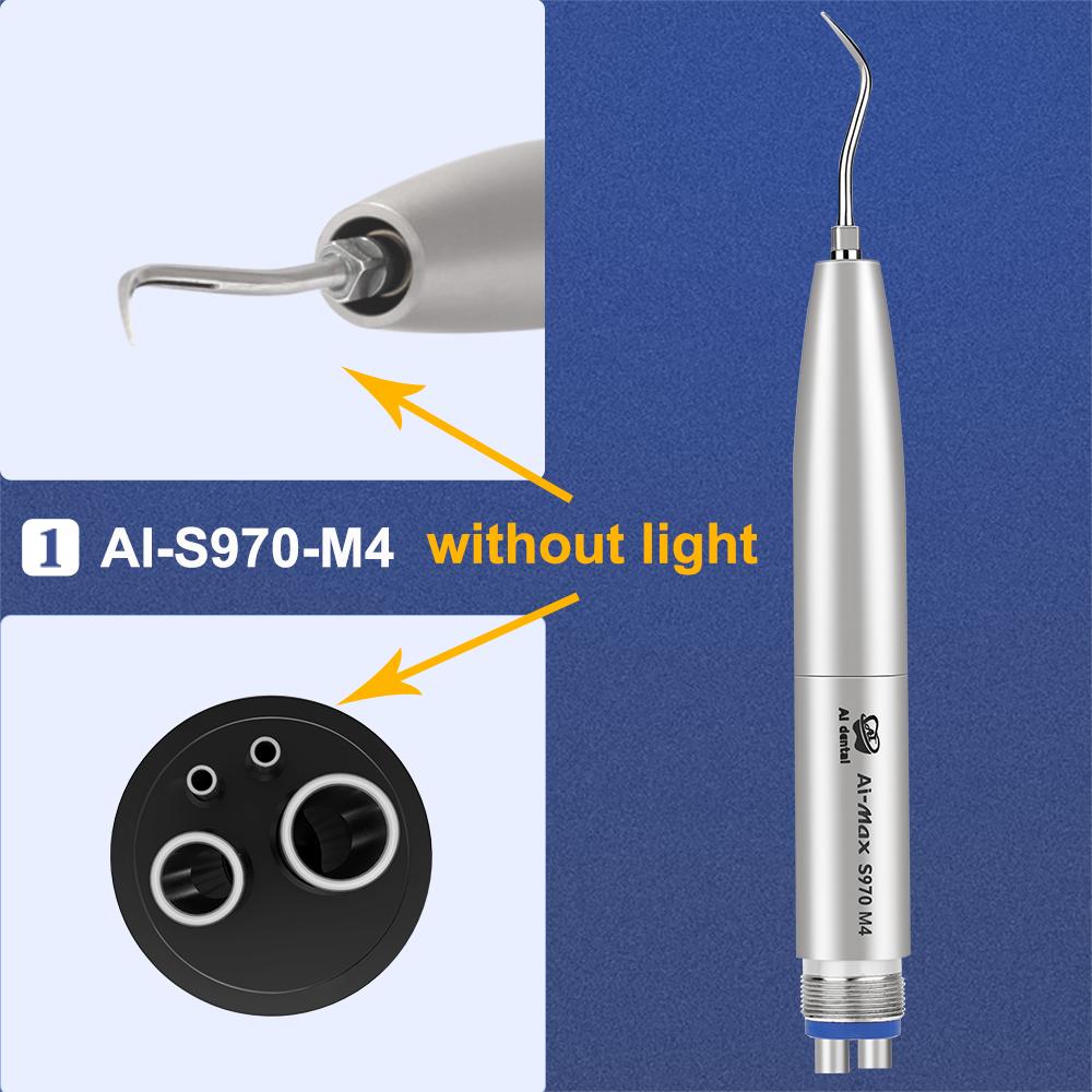 Dental Air Scaler Handpiece Oral Teeth Whitening And Cleaning Polishing Tools Ultrasonic Handpiece With 3 Tips