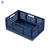  Storage Crate Box Collapsible Large Capacity    Sturdy Practical Collapsible Plastic Storage Crate Box for Cosmetic