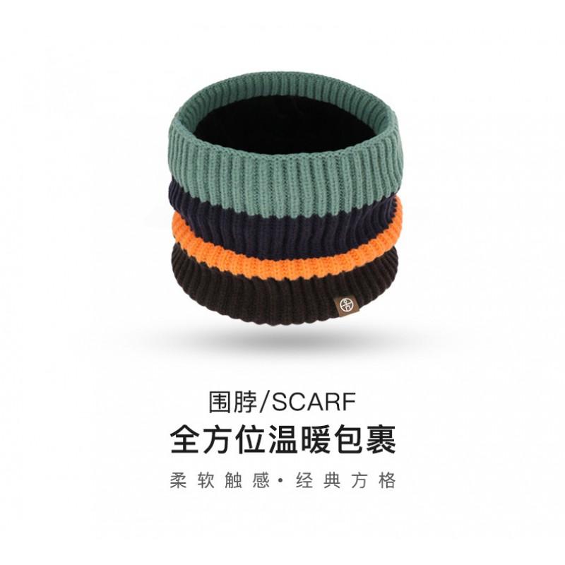 Kids Winter Knit Ear-Warm Set: Hat Scarf Gloves 3-Piece Thick Warm Nordic Style Snow Sports