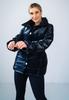 Women' Quilted Jacket - Shiny Women' Jacket - Navy Blue M933 Size /