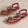Модные женские сандалии в богемном стиле, летняя новинка, обувь для женщин, шлепанцы, пляжная летняя обувь, женская обувь на низком каблуке