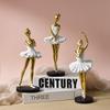 Ballet Dance Pose Resin Sculpture: Commemorative Figurine and Gift Decoration