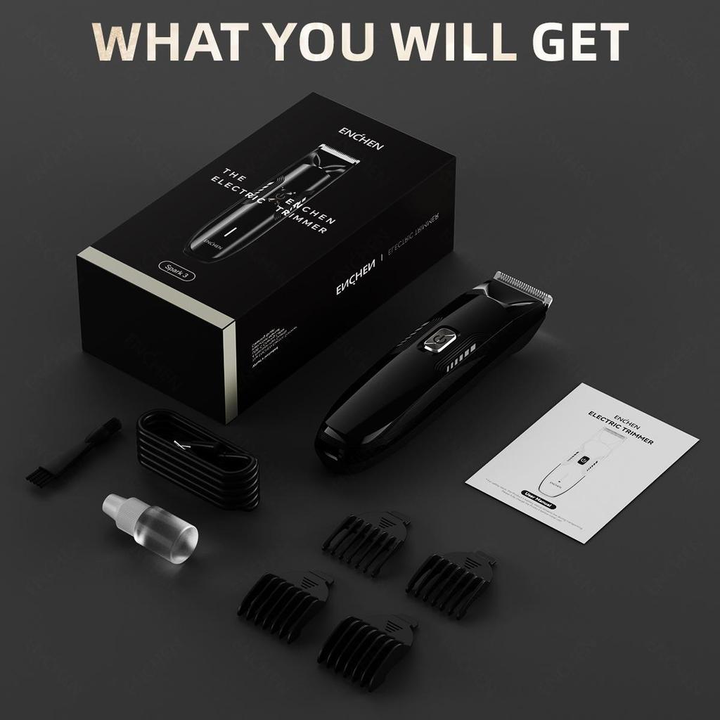Xiaomi Машинка для стрижки волос ENCHEN Spark 3 Профессиональный триммер для бороды Электробритва Регулируемые приборы для личной гигиены Мини-триммер