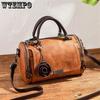 WTEMPO Elegant Handbag Women Crossbody Bag Small Tote Boston Bag Flower Ornament