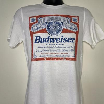 Budweiser винтажный ретро стиль подарок любителю пива bud budlight футболка