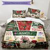 Dance Quotes Collage 3‑Piece Bedding Set,Soft Breathable Duvet Cover & 17 Pillowcases,Multi‑Purpose for Bedroom Dorm Guest Room,Great Festival Birthda