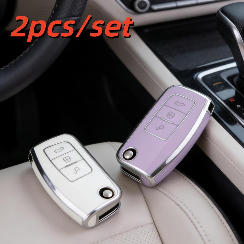 2 шт. Чехлы для корпуса автомобильного ключа для Ford Fiesta Focus 2 Ecosport Kuga Escape C Max