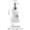 Modern Black White Cat and Dog Ceramic Lotion Bottle Home Disinfectant Refill Bottle Bathroom Accessory 3D Animal Soap Dispenser