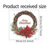 Santa Claus Christmas Wreath Window Wall Sticker