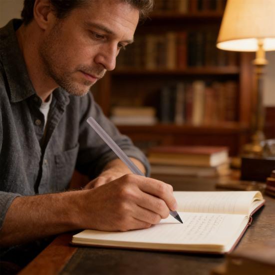 Металлический пишущий карандаш с многоразовым металлическим наконечником. Не требует чернил или заточки. Ручка для письма с плавным трением для архитекторов, художников. Карандаш с удобным захватом.