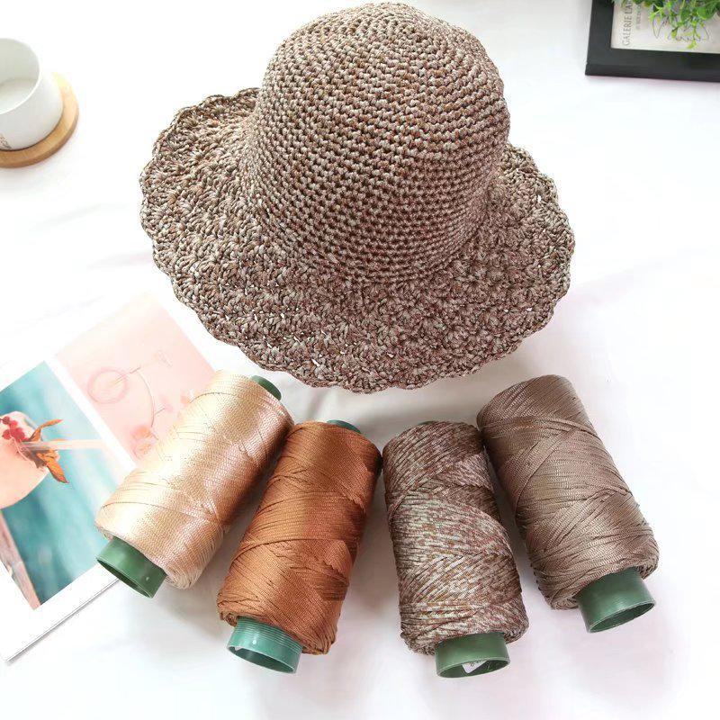 Легкая мерсеризованная хлопковая и льняная нить для шляп, обуви, сумок, подушек. Идеально подходит для изделий ручной работы с усовершенствованной шелковой нитью.