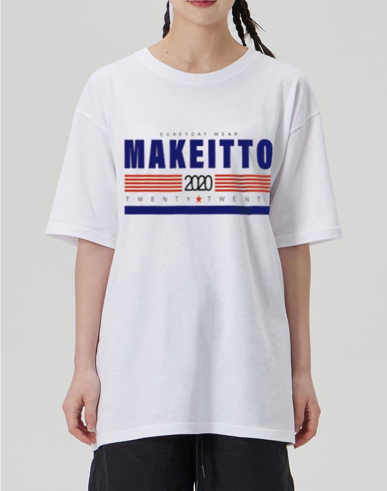 MAKEITTO [Twenty Twenty] Футболка с круглым вырезом_Белый