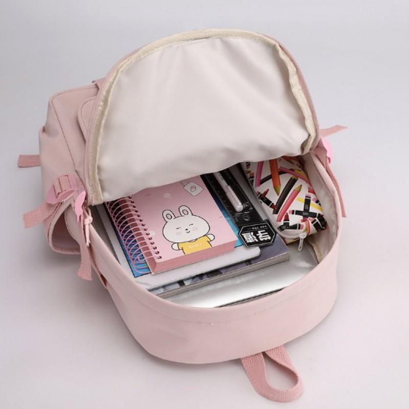 Kids Cartoon Backpack School Travel Large Capacity 20-35L Oxford Fabric Unisex Student Bag With Curved Shoulder Straps