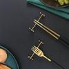 Japanese-style Chopstick Pillow Barbell Shape Fork Stand Chopsticks Rest Spoon Holder  Dining Table