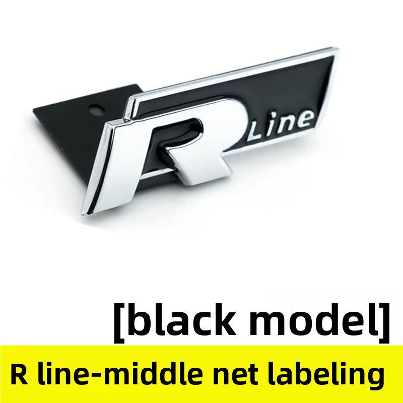 Volkswagen MK4 Metal Logo R Emblem Letters Car Front Grille Badge Rear Trunk Sticker For Volkswagen GolfR Tiguan Tiguan Allspace Passat Variant
