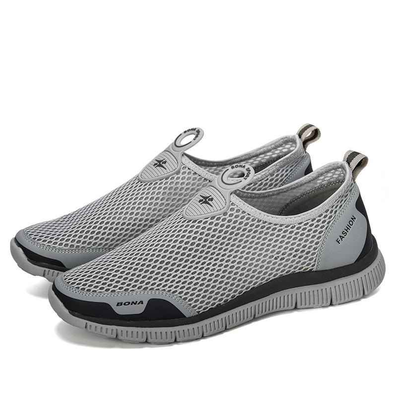 BONA Мужская дышащая повседневная обувь Krasovki Mocassin Basket Homme, удобные кроссовки Chaussures Pour Hommes, сетчатая обувь