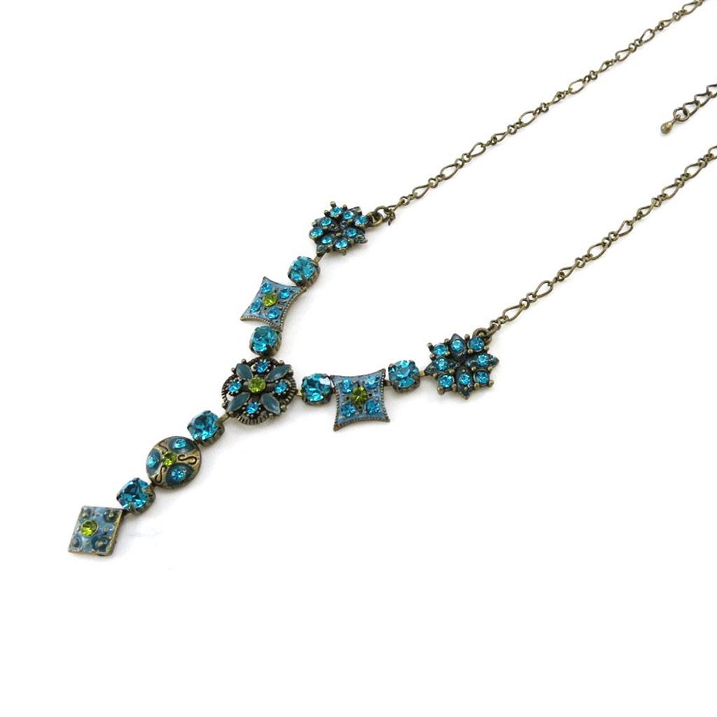 Les Trésors De Lily [E5707] - Дизайнерское колье «Клев» с бирюзой