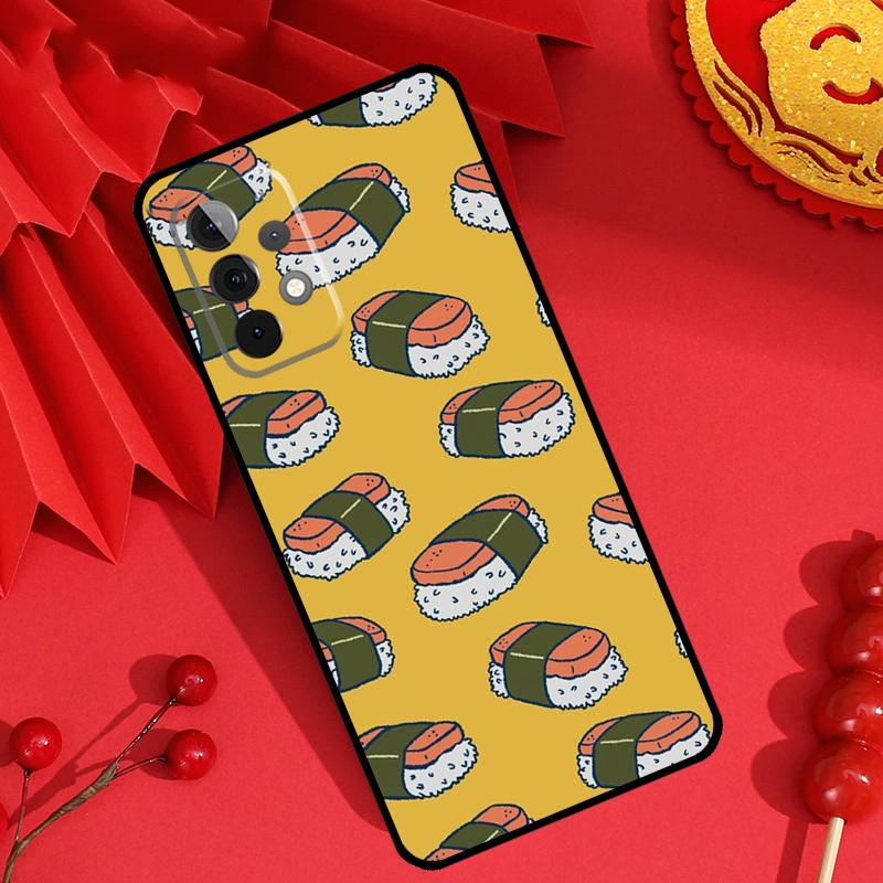 Чехол для телефона Samsung Galaxy M15 M55 M31 M13 M11 M12 M14 M06 M16 M36 M56 M53 M32 M52 M35 M34 M54 с рисунком суши