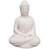 Медитирующий Будда Белый Премиум Редкая Ручная Работа Полимрамор Медитирующий Белый Будда Статуэтка Лорда/Идол, Средний Последний