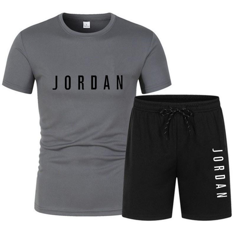 Mens Casual Shorts Set Breathable Mesh Cotton T-Shirt Sportswear Teens Adults