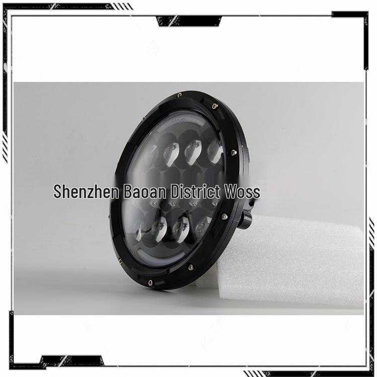 7" 105W LED Headlight for Harley, Wrangler, Hummer H2: Super Bright with White/Yellow DRL & Turn Signal