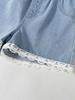 Single-pack girls' casual, comfortable, versatile, cute lace-trimmed denim shorts