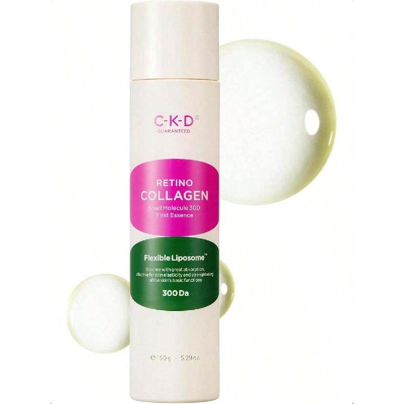 CKD Retino Collagen First Essence 150 мл, ежедневная глубоко увлажняющая эссенция для лица с ретинолом и коллагеном, способствует укреплению, мягкому отшелушиванию
