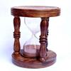Красивый деревянный 5-дюймовый песочный таймер с песочными часами Красивый домашний декор и подарок