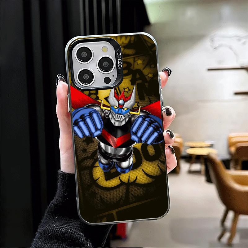 M-Мазингер Z Аниме Ударопрочный Чехол для Телефона для iPhone 17 Air 16 16E 15 Pro Max 14 Plus 13 Mini 12 Задняя Крышка Противоударный Fundas