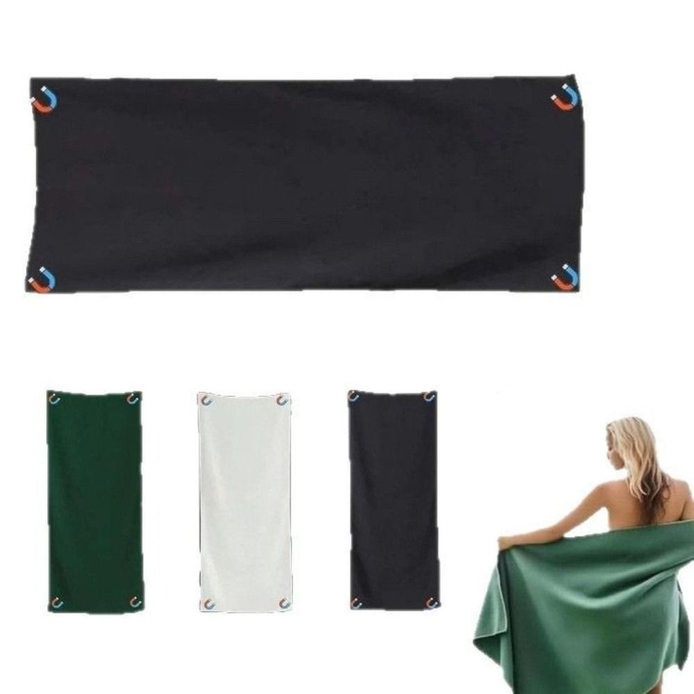 Quick Drying Magnet Beach Towel Super Absorbent Outdoor Magnet Towels Magnetic Bath Towel  Bathroom