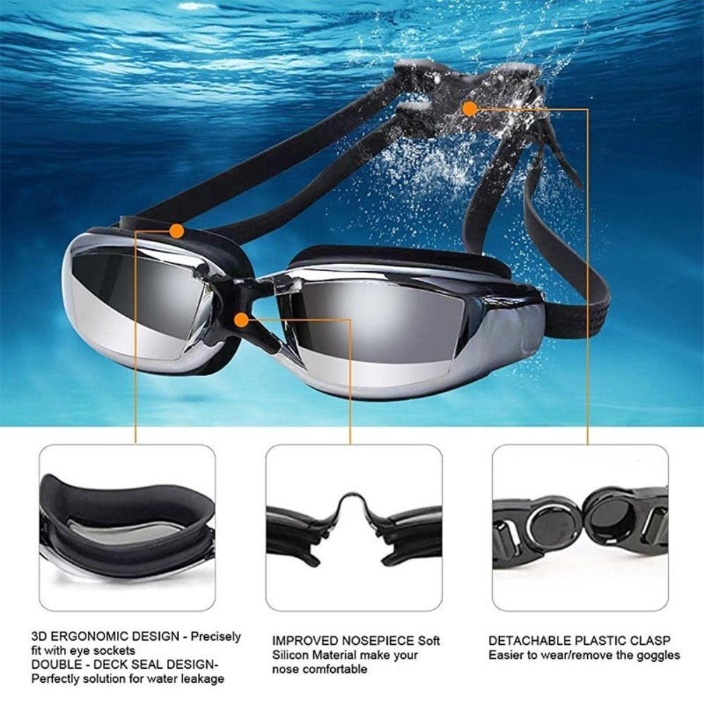 Anti Fog Myopia Swimming Goggles Waterproof Swimwear Eyewear Unisex Swimming Goggles Water Sports