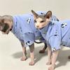 Soft Cotton Two-Leg Sweatshirt Sphynx Devon Cats Breathable Daily Wear Winter
