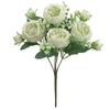 Long Stem Artificial Flowers Realistic Touch Bridal Bouquet Elegant Fake Roses  Home Wedding Bridal