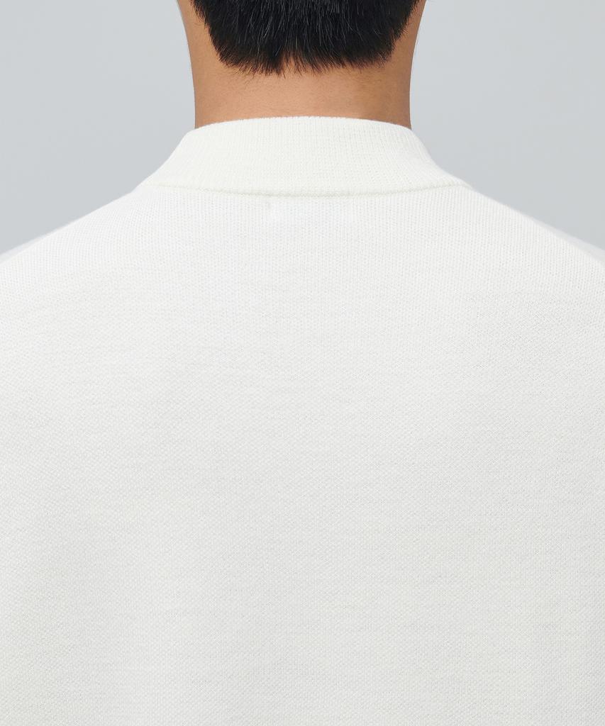 MUSINSA STANDARD Minimal Mock Neck Knit [Cream]