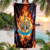 Пляжное полотенце Newcastle United Football Мягкое из микрофибры Летнее полотенце Быстросохнущее Впитывающее полотенце для пляжа Бассейна Путешествий