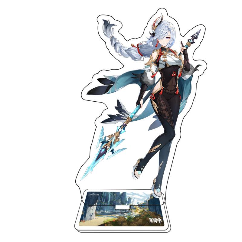 Game Anime Open World Impact Acrylic Cosplay Character Stand Acrylic Figure Stand Painted Desk Decor Ornament Gift
