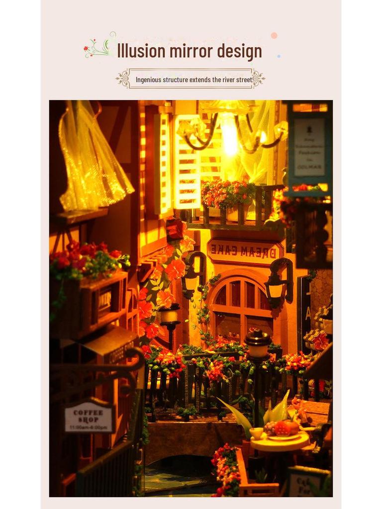 Модель книжной полки Tianyu DIY TC16 3D — креативное украшение ручной сборки и подарок на день рождения