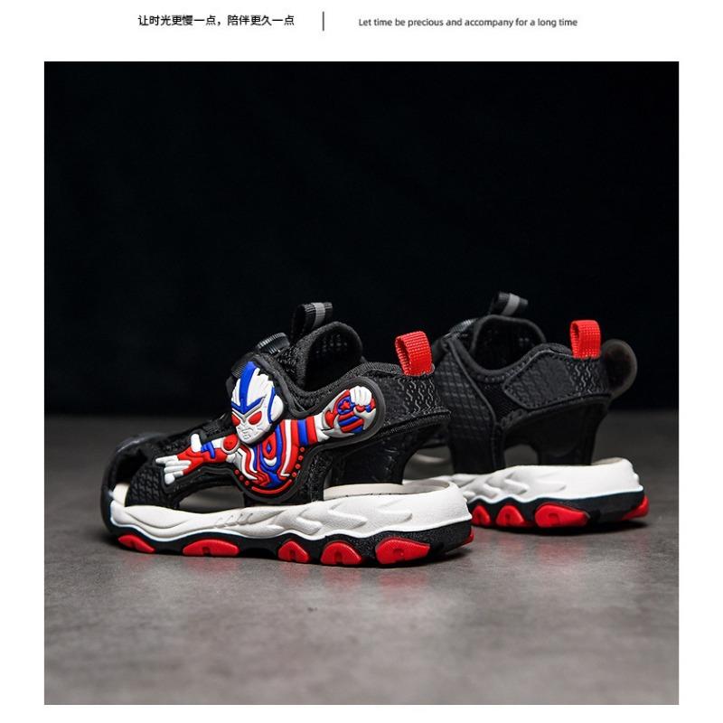 Обувь для пляжа Ultraman Luminous Baotou для мальчиков, летняя, новая, средняя, для детей, с сетчатой поверхностью, дышащая обувь