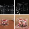 1 шт. Органайзер подарочная упаковочная коробка для еды конфеты контейнер акриловый квадратный ящик с крышкой прозрачный пластиковый ящик для хранения мини