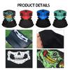 3PCS Bike Face Mask Bicycle Skull Wrap Scarf Motorcycle Mask Helmet Face Shield Washable Headband Breathable Cycling Equipment